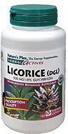 NaturesPlus Herbal Actives Licorice Liqueur 500 mg 60 Capsules