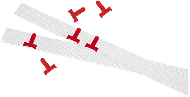 Signaux Eichner VISIPLAN 2 PE ROUGE transparent (9085-00078)