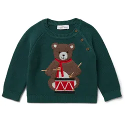 Tchibo - Kinder-Strickpullover - Kinder - Gr. 98/104 - grün