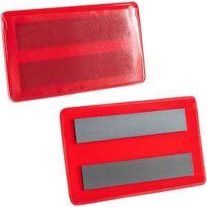 Sprintis Kennzeichnungstasche 110 x 50mm, magnetisch, rot, 10 Stück