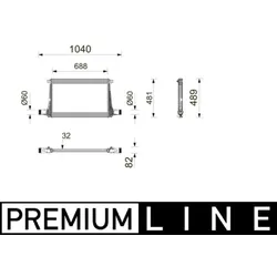 Ladeluftkühler MAHLE CI 743 000P für VW Audi Touareg Q8