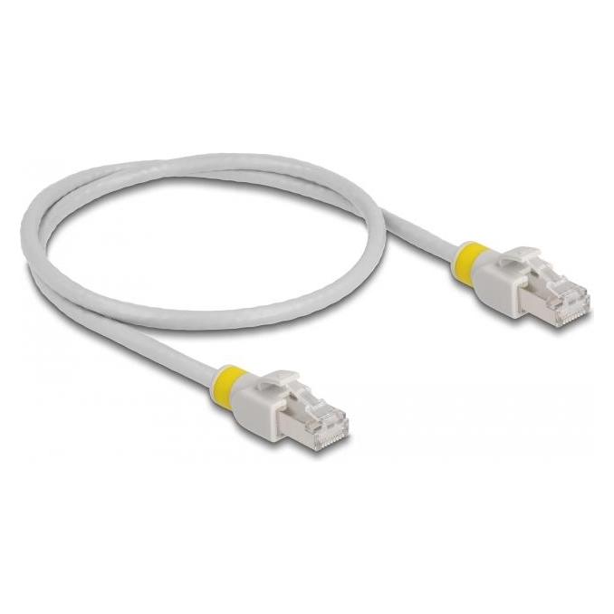 Delock Netzwerkkabel RJ45 Cat.6A S/FTP mit farbigen Clips 0,5 m (S/FTP, CAT6a, 0.50 m) (80117)