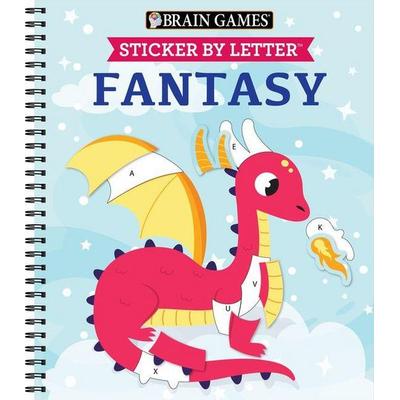 Brain Games - Sticker by Letter: Fantasy, Taschenbuch von Publications International Ltd,Brain Games,New Seasons, Publications International, Ltd.,