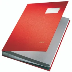LEITZ Unterschriftenmappe 5700 20 Fächer - rot