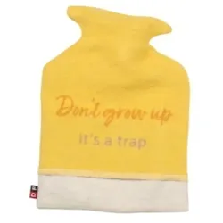 David Fussenegger Wärmflasche Juwel 'Don't grow up' 0,8 L 18 x 28 cm Gelb