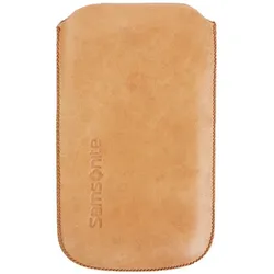 Samsonite Sleeve Toledo Gr. M Leder Beige für Handy/MP3-Player
