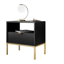 NACHTTISCH CORTADO GOLD S54 SCHWARZ