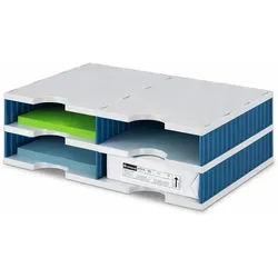 Sortiermodule, 4x Standardfach, blau