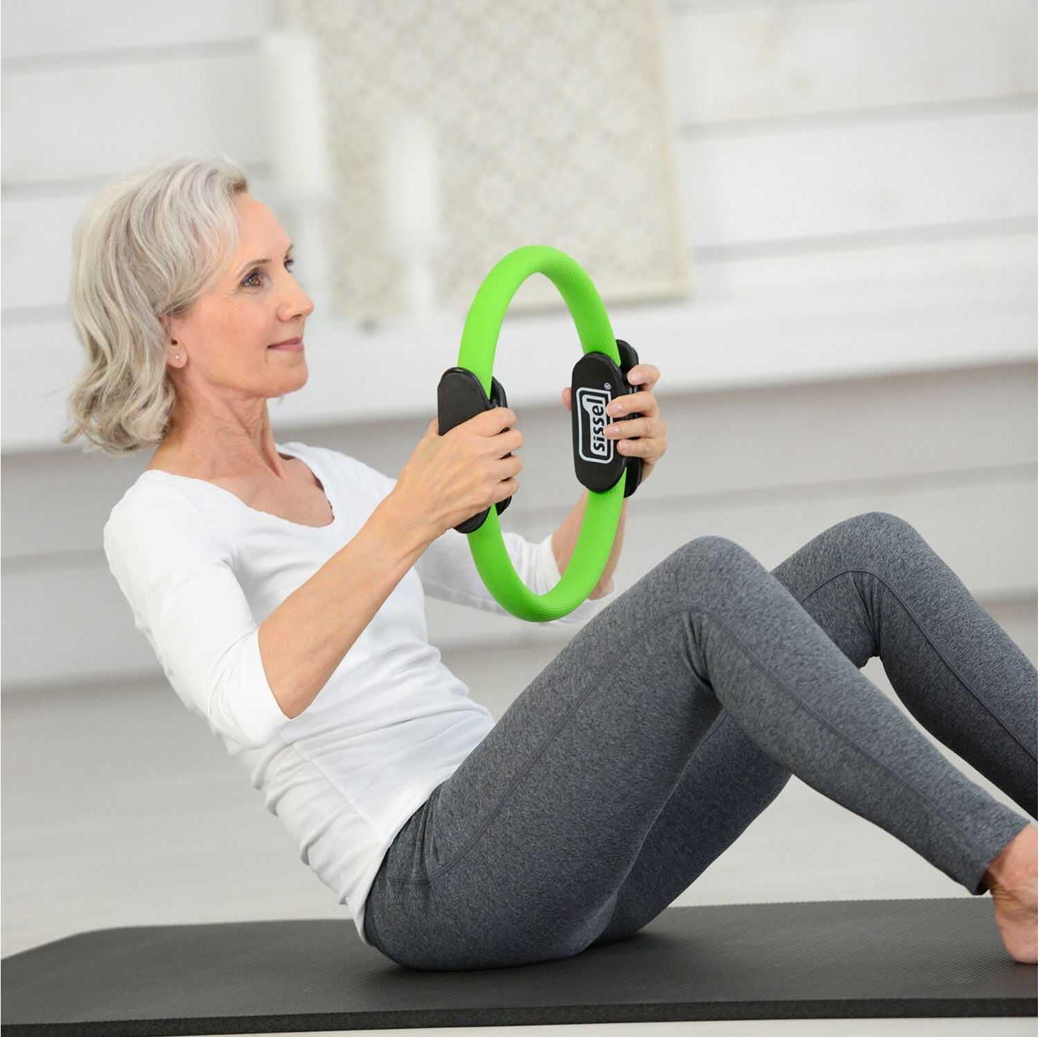 Pilates-Ring SISSEL "Circle compact Grün", grün, Fitnessringe, 30cm, Pilates-Ring, Ø:30cm grün 30cm