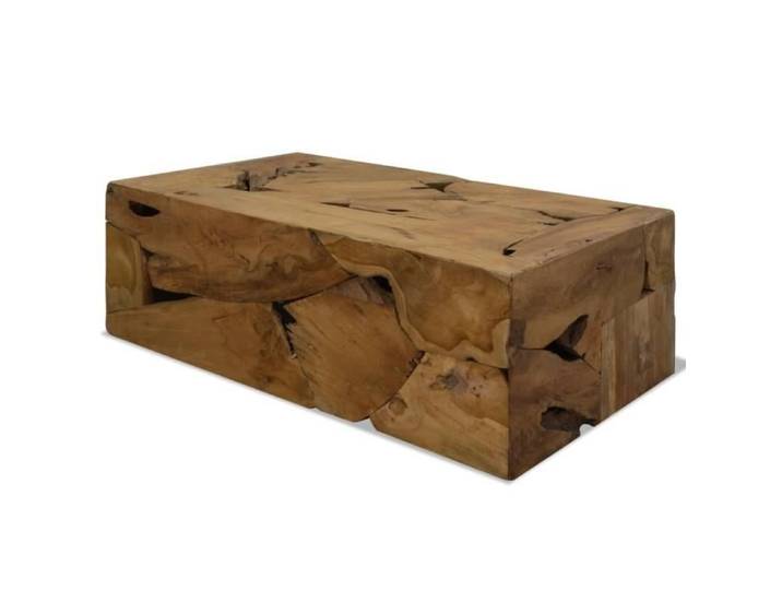 Table basse - VIDAXL - Teck véritable - Marron - 90x50x30 cm