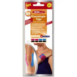 WUNDmed® Kinesiologie Tape Hand- und Kniegelenk schwarz 8 St.