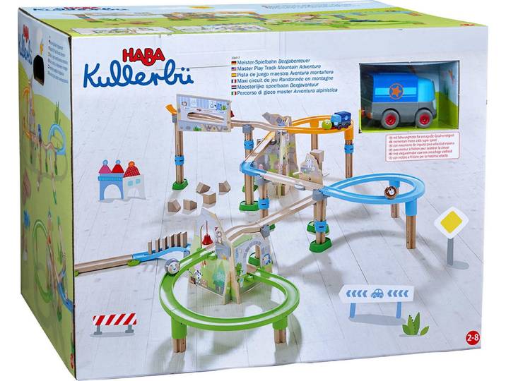 Haba Kugelbahn-Bausatz Kugelbahn Grundpackung Kullerbü Meister Bergabenteuer 1306017001