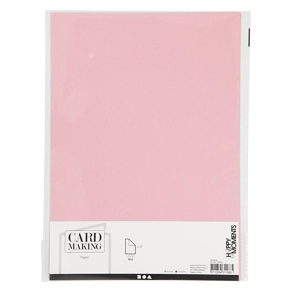 Creativ Company Bastelpapier A4 weiss (A4, 20 Blätter, 70 g/m²) (218019)