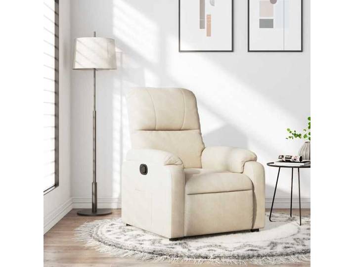 Beige Chaise réglable simple Magnifique Fauteuil inclinable - Siège charge 110 kg - beige tissu microfibre 75x89 5x103 5cm CL2627813