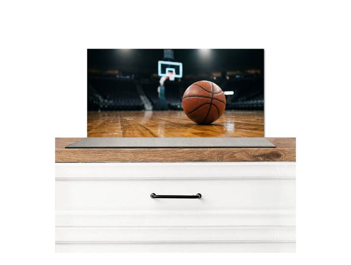 KitchenYeah Küchenrückwand Basketball - Arena - Sport, (1-tlg), Küchenrückwand, Spritzschutz, Kitchen, 100x50 cm