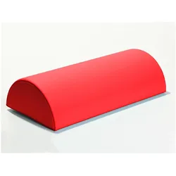 Kübler Sport, Massagezubehör, Halbrolle - Lagerungshilfe, Rot, 50 x 15 x 7,5 cm