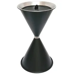 SZ Metall Standaschenbecher schwarz