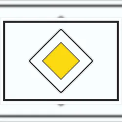 HB-Druck Vorfahrtstraße Symbol Schild A3 (297x420mm)