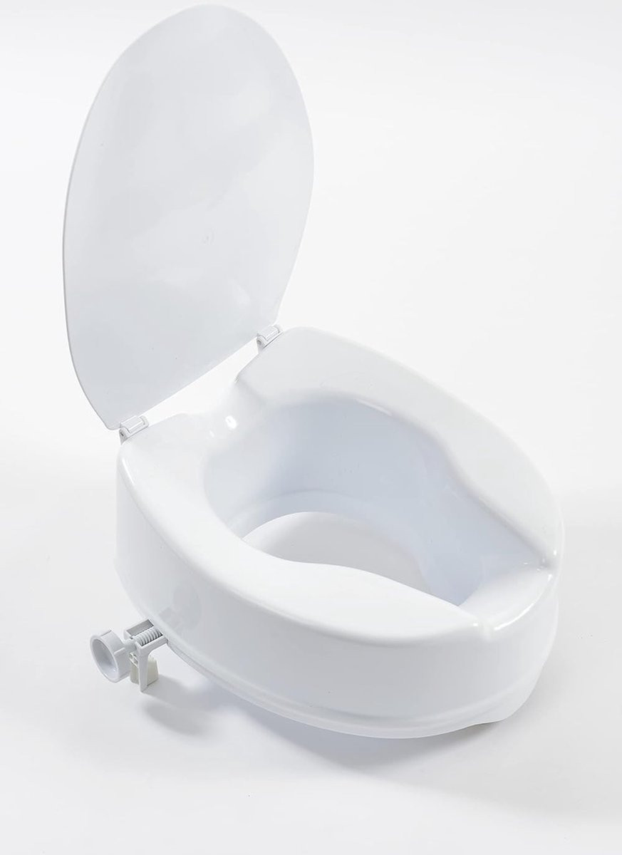 Verhoogde Toiletbril met Deksel - Hoogte: 15 cm