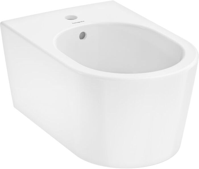 Hansgrohe EluPura S 540 Wand-Bidet 60278450 mit Hahnloch/Überlauf, weiß, ohne SmartClean und HygieneEffect