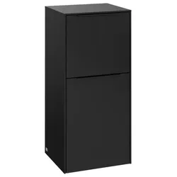 Villeroy und Boch Subway 3.0 Seitenschrank C59401VL 40x86x36,2cm, Schanier links/Griff Volcano black, volcano black