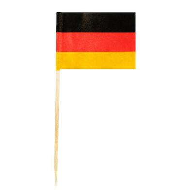 VEPATIM 2500x Flaggenpicker Fahnenpicker Deko-Picker Land 'Deutschland'
