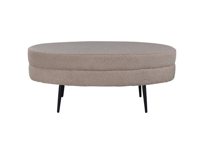 Livetastic Hockerbank, Schwarz, Beige, Metall, 100x41x40 cm, abwischbar, Schlafzimmer, Bettbank
