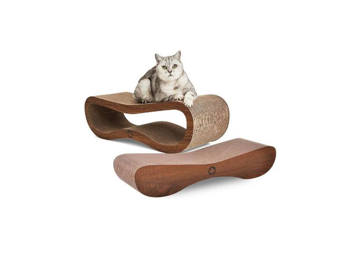 Kratzbrett CanadianCat Set Orbit & Satellite , braun, B:84cm H:23cm L:24cm, Pappe, Kratzbretter, Kratzbrett
