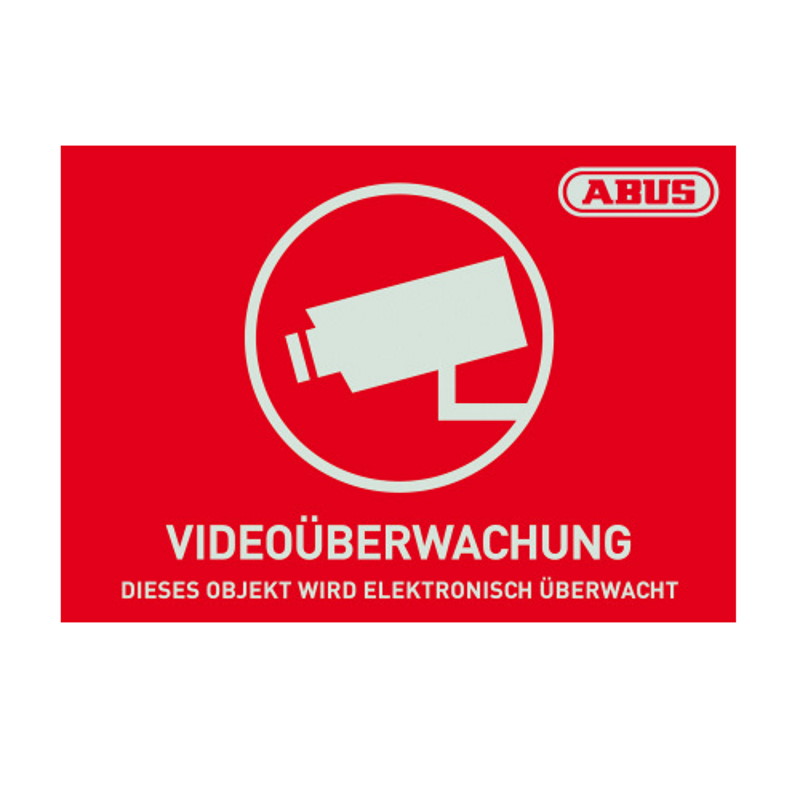 ABUS Security Center ABUS Warnaufkleber "Videoüberwachung"