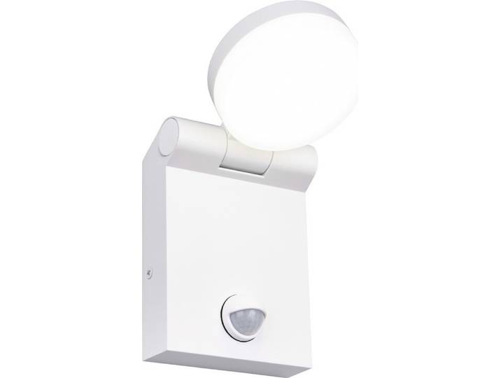 TRIO LED-Wandleuchte ADOUR 245569131, mit Bewegungssensor, CCT, 750lm, warmweiß/neutralweiß, IP44, weiß