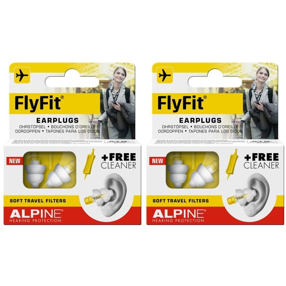 Alpine Flyfit Ohrstöpsel 2x 2x2 St