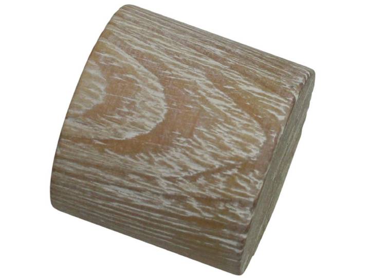 Gardinenstangen-Endstück Endkappe für Ø 25 mm , braun (castell, eiche), 2 Stk., SCHÖNER WOHNEN-KOLLEKTION, Gardinenstangenendstücke, Gardinenstangen-Endstück, Serie Gardinenstangen Set Mira Ø 25 mm