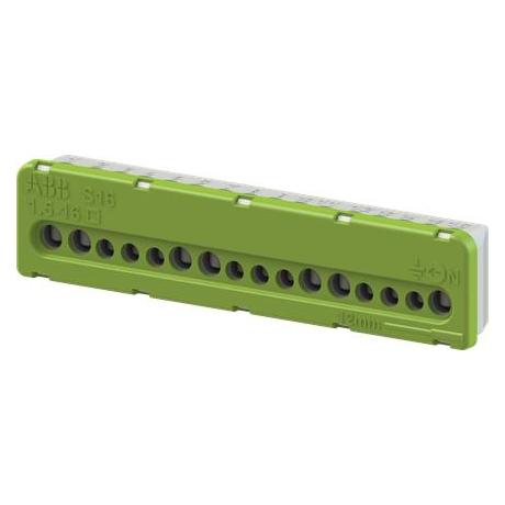 Entrelec Terminal Block PE 7x16mm sq + 9x6mm sq (1SPE007715F0743)
