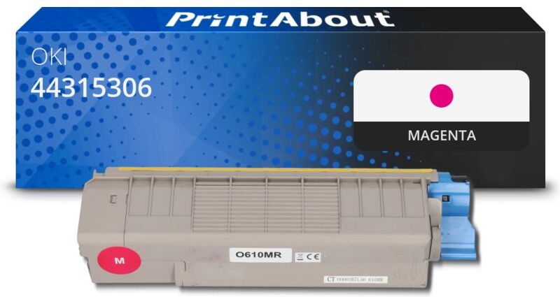 PrintAbout Toner kompatibel mit OKI 44315306 - Magenta