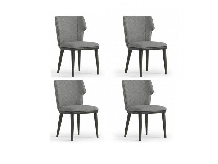 Xlmoebel Sitzgruppe 4er Set elegante, bequeme und gepolsterte Stühle im modernen Stil, Made in Europa