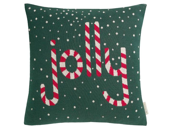 Dekokissen TOM TAILOR HOME Jolly , grün, B:45cm L:45cm, Obermaterial: 100% Baumwolle, Dekokissen_Sitzkissen_Kissenhüllen, Dekokissen, aus Baumwolle