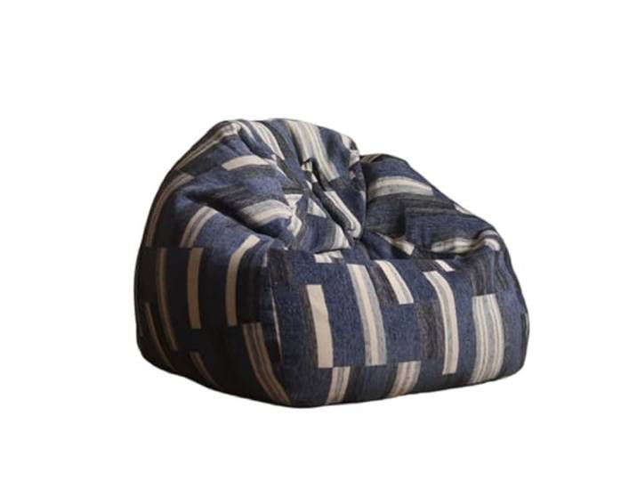 Xumh2024-3 Sitzsack Lazy Bean Bag Sofa Recliner Single Tatami Lounge Chair for Balkon Bodenliege(Blue,Klein)