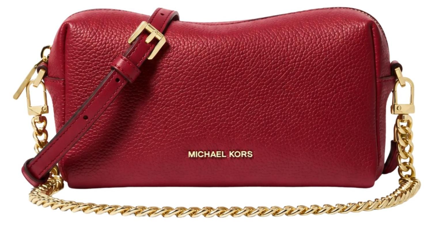 Michael Kors Umhängetasche Leder Bryant Klein Weich Rot