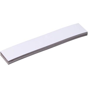Sprintis Magnetschilder MSXX000902, weiß, 80 x 15 mm, für Handbeschriftung, 100 Stück