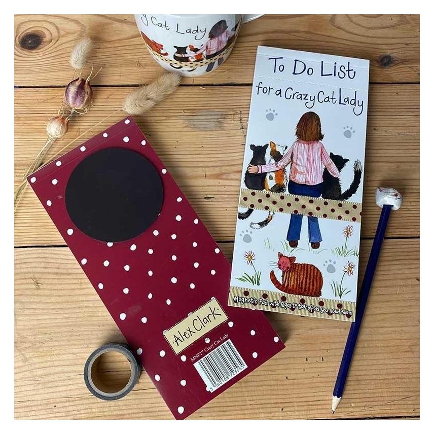 Dtagency Einkaufsliste mit Magnet MNP27 Crazy Cat Lady Koci (Gepunktet) (54627052)