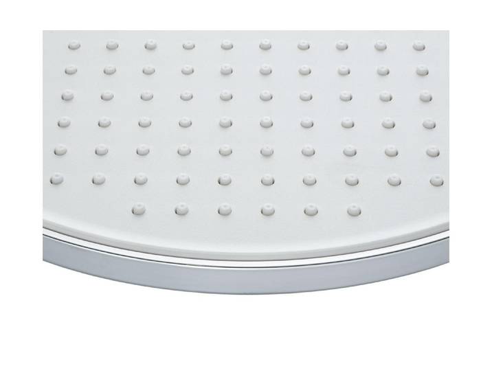 Kopfbrause DIAQUA EXCLUSIVE, Kopfbrause Molinera , weiss (chrom), Duschköpfe, Kopfbrause, Verchromt, 1/2 , 1 Strahlart, Ø 230 mm