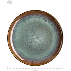 Mäser Teona, Teller, Blau, Grün, Schwarz, Braun, Mehrfarbig