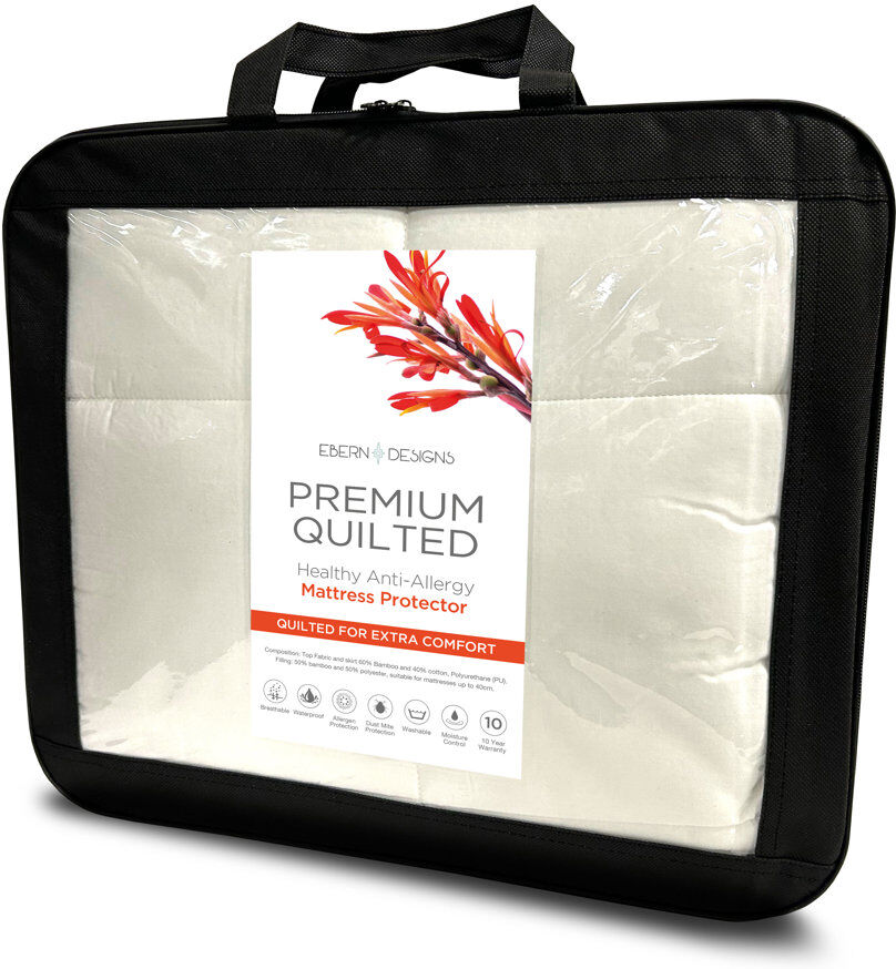 Ebern Designs Premium Quilted Mattress Protector Small Double (4')