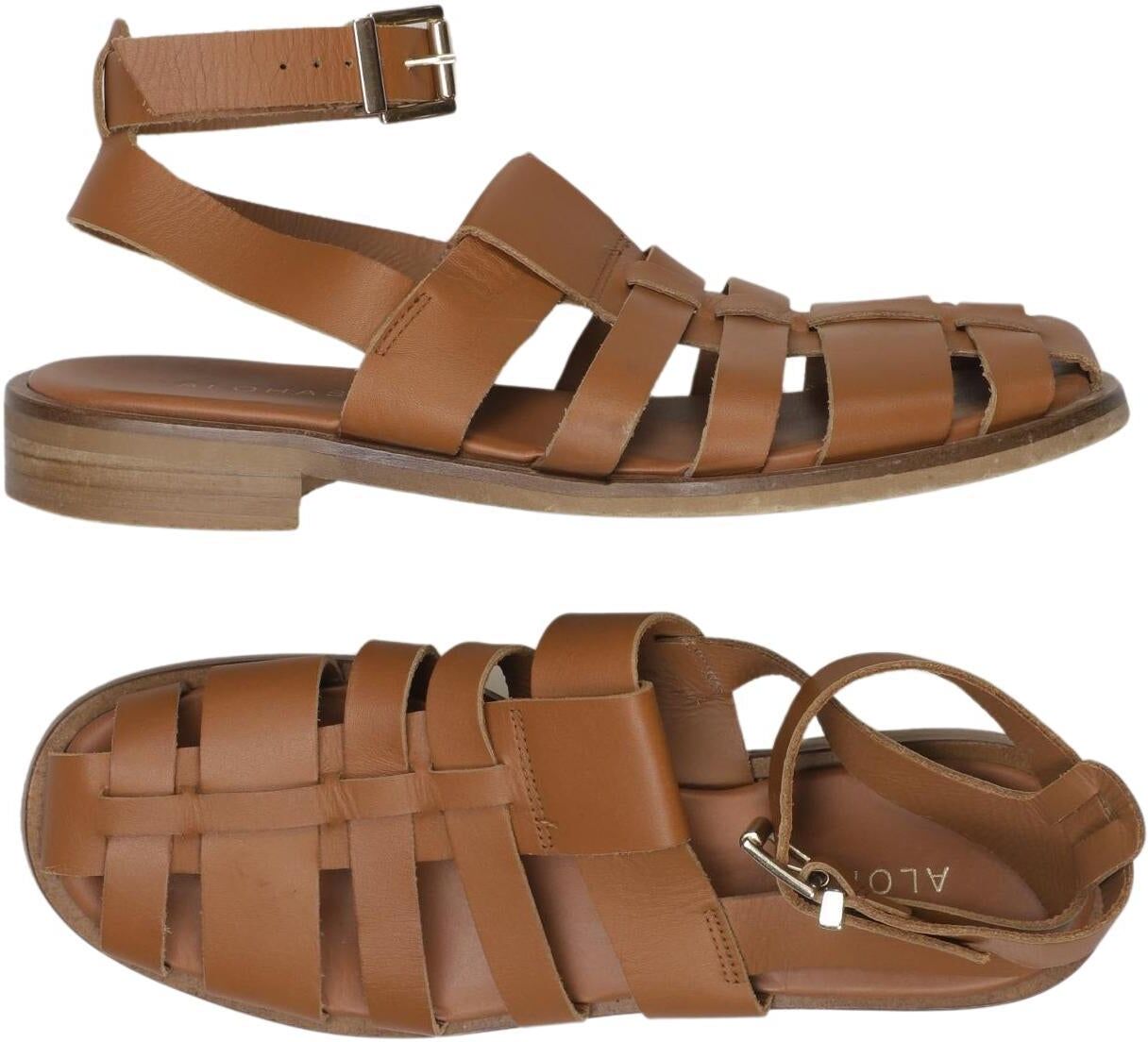 Alohas Damen Sandalen, Braun, Gr. EU 40, kein / Etikett - Second Hand