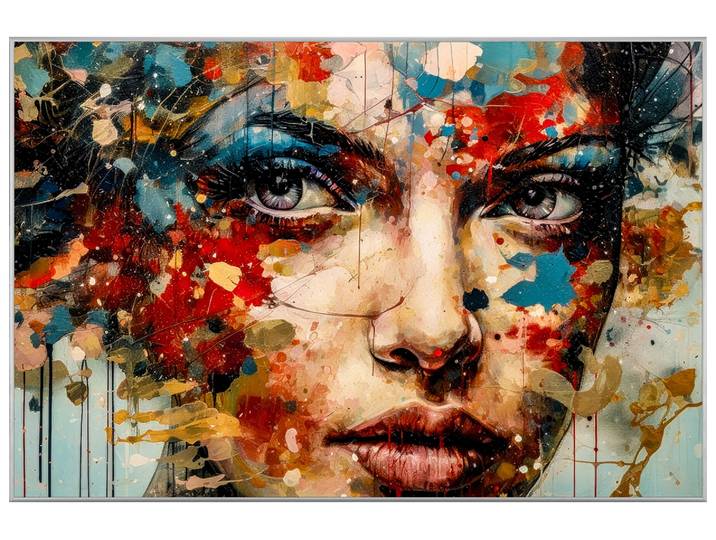 Bild mit Rahmen Eyes in Color image LAND