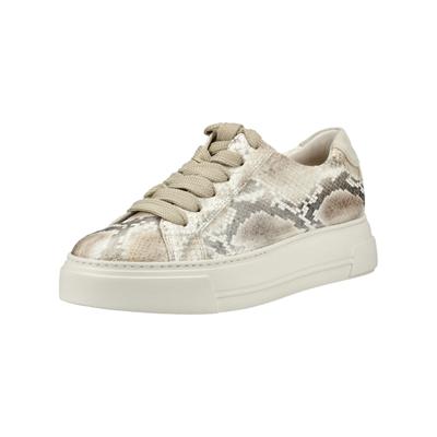 Plateausneaker PAUL GREEN "Paul Green Sneaker Glattleder", Damen, Gr. 39, beige, Glattleder, Schuhe Plateausneaker
