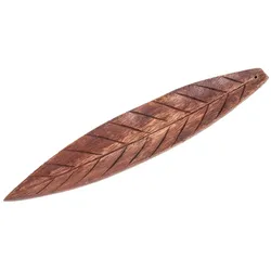 Räucherstäbchenhalter - Brown Leaf aus Holz