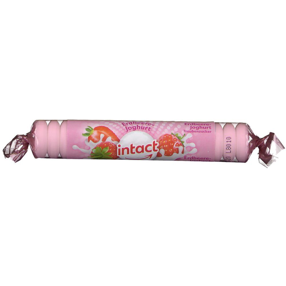Intact Traubenzucker Rolle Erdbeere Joghurt 40 g Bonbons