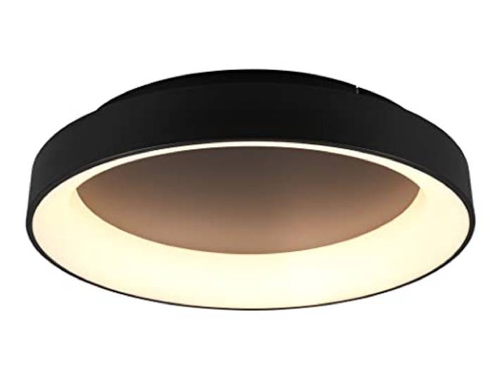 Trio\, Plafonnier\, Girona incl. 1xLED\, Noir Mat