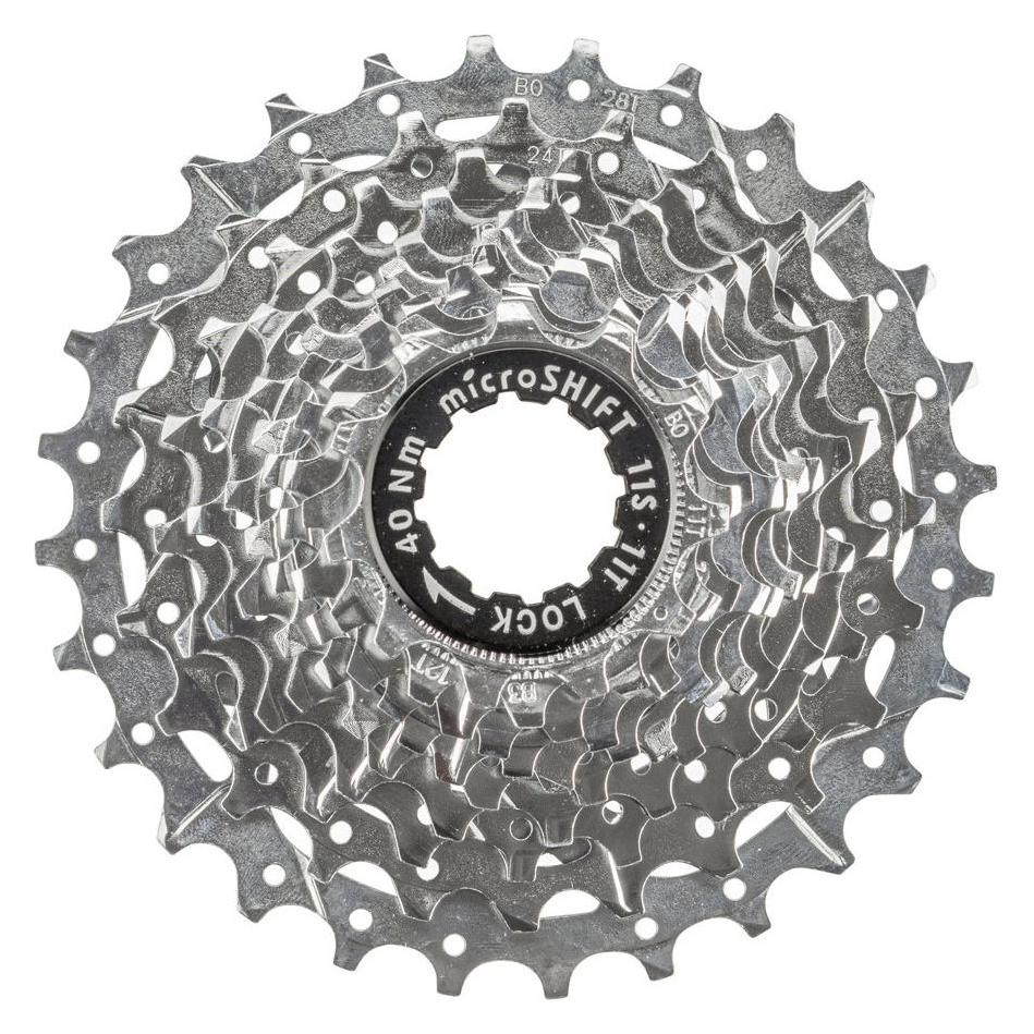Micro Shift Microshift Centos-Kassette 11. Reis, Stahl, kompatibel mit Shimano, 11-12-13-15-17-19-21-24-28-32, C (11-fach, 11-32) (MSH-CS-H110-11-32)